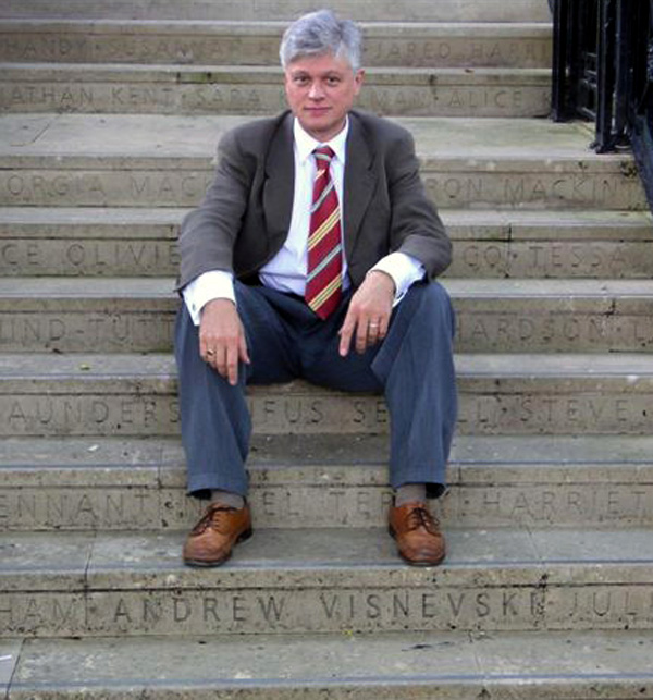 Photo of Andrew on Embassy Theatre steps